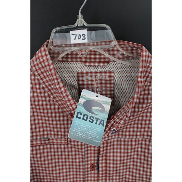 costa angler tech button down plaid large - Picture 11 of 12